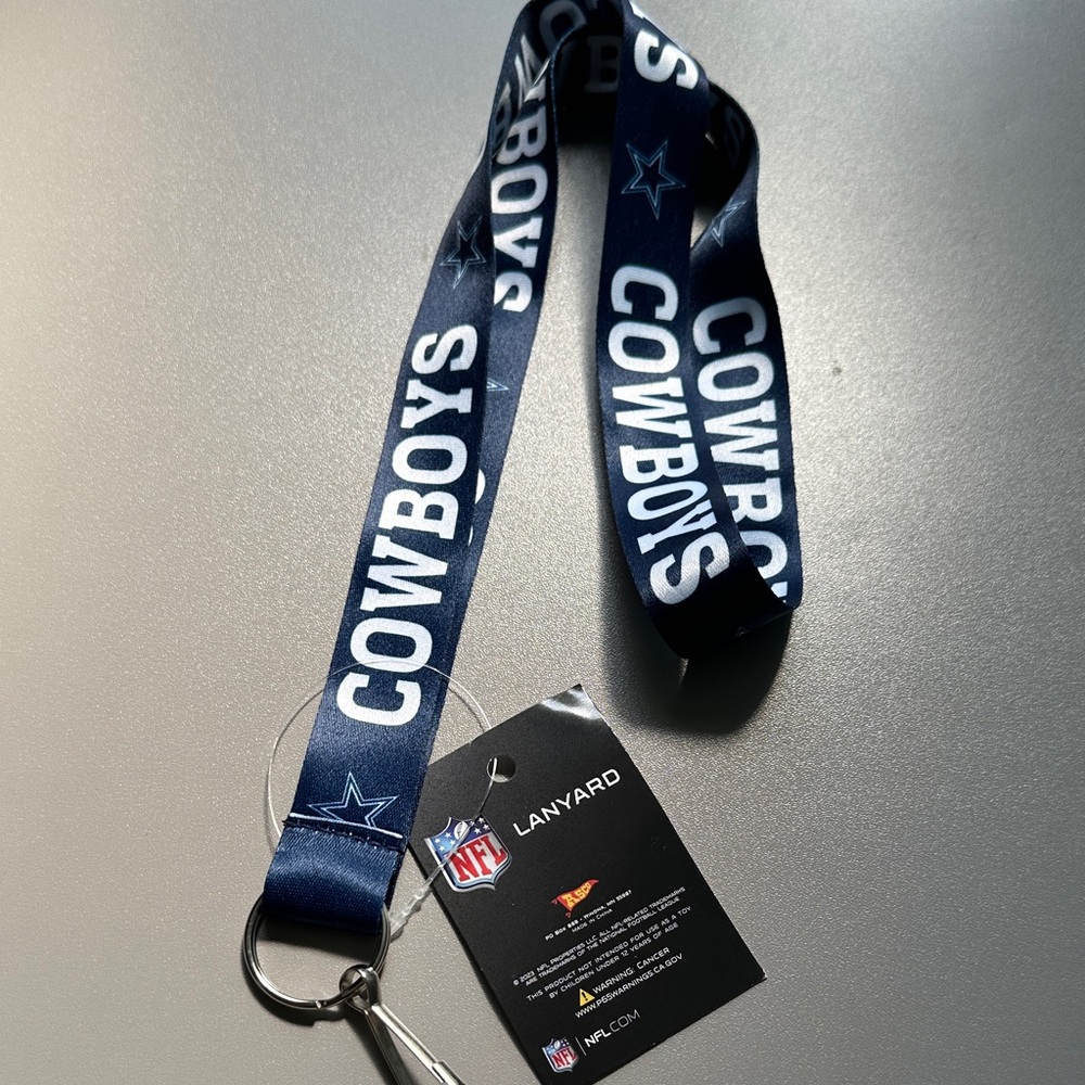 NFL Cowboys Navy Lanyard
